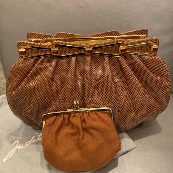 Judith Lieber Vintage lizard skin clutch bag - Picture 5 of 12